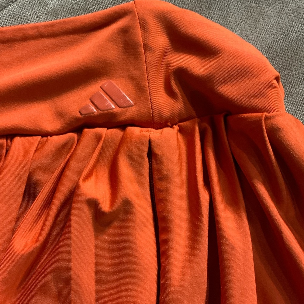adidas Women's A-Line Skirt in Bold Orange - Picture 6 of 11